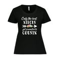 thumbnail image 1 of Inktastic Only the Best Nieces Get Promoted to Cousin Women's Plus Size T-Shirt, 1 of 5