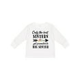 thumbnail image 1 of Inktastic Only the Best Sisters Get Promoted to Big Sister Boys or Girls Long Sleeve Toddler T-Shirt, 1 of 5