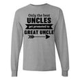 thumbnail image 1 of Inktastic Only the Best Uncles Get Promoted to Great Uncle Long Sleeve T-Shirt, 1 of 5