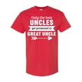 thumbnail image 1 of Inktastic Only the Best Uncles Get Promoted to Great Uncle T-Shirt, 1 of 5
