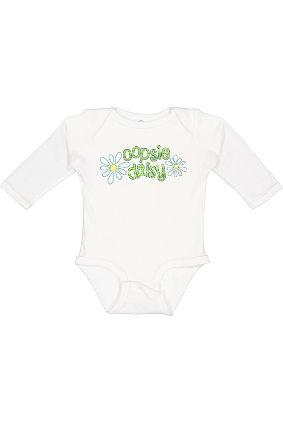 Oopsie Daisy Boys or Girls Long Sleeve Baby Bodysuit