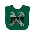 thumbnail image 1 of Inktastic Opa Little Helper Grandkid Boys Baby Bib, 1 of 4