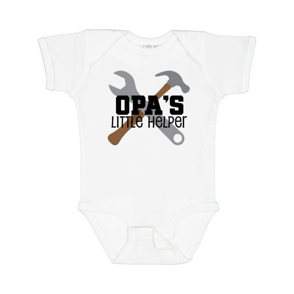 Inktastic Opa Little Helper Grandkid Boys Baby Bodysuit