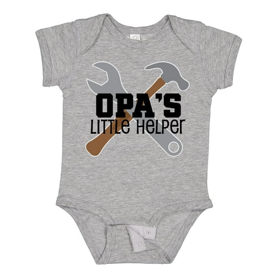 Inktastic Opa Little Helper Grandkid Boys Baby Bodysuit