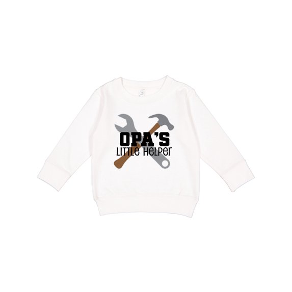 Inktastic Opa Little Helper Grandkid Toddler Sweatshirt