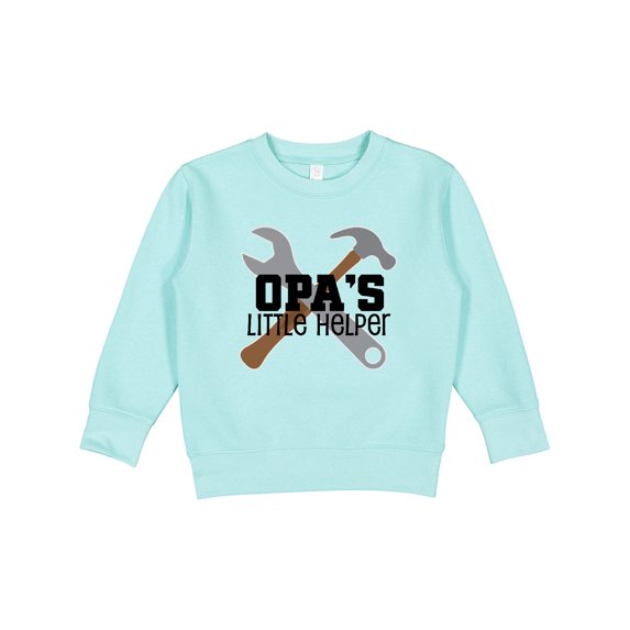 Inktastic Opa Little Helper Grandkid Toddler Sweatshirt