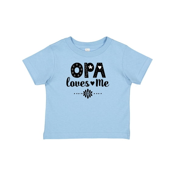 Inktastic Opa Loves Me Granddaughter Girls Baby T-Shirt
