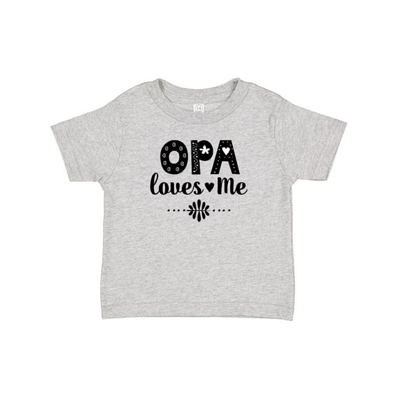 Inktastic Opa Loves Me Granddaughter Girls Baby T-Shirt