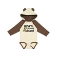 thumbnail image 1 of Inktastic Opa's Fishing Buddy Boys Long Sleeve Baby Bodysuit, 1 of 5
