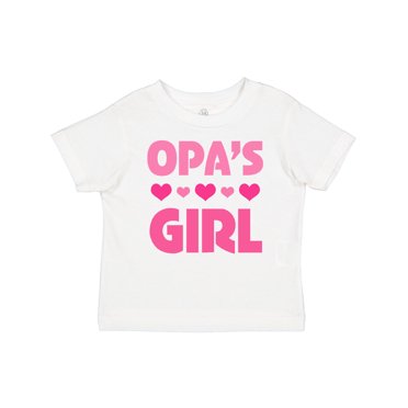 Inktastic Opa's Girl Granddaughter Girls Baby T-Shirt