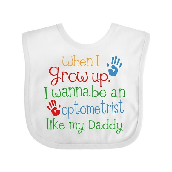 Inktastic Optometrist Like Daddy Boys or Girls Baby Bib