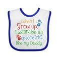 thumbnail image 1 of Inktastic Optometrist Like Daddy Boys or Girls Baby Bib, 1 of 4