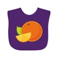 thumbnail image 1 of Inktastic Orange Fruit Boys or Girls Baby Bib, 1 of 4