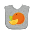 thumbnail image 1 of Inktastic Orange Fruit Boys or Girls Baby Bib, 1 of 4