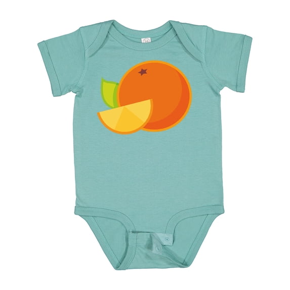 Inktastic Orange Fruit Boys or Girls Baby Bodysuit