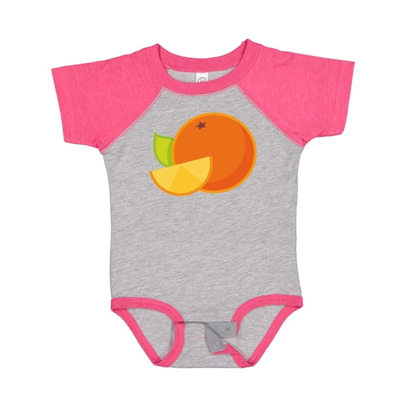 Inktastic Orange Fruit Boys or Girls Baby Bodysuit