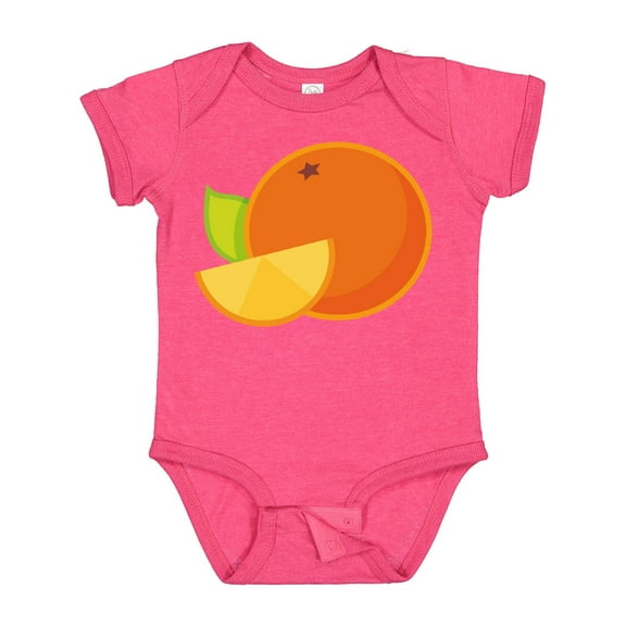 Inktastic Orange Fruit Boys or Girls Baby Bodysuit