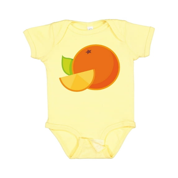 Inktastic Orange Fruit Boys or Girls Baby Bodysuit