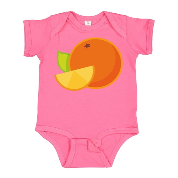 Inktastic Orange Fruit Boys or Girls Baby Bodysuit