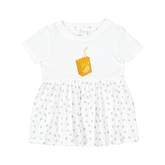Inktastic Orange Juice Box Girls Baby Dress
