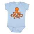 thumbnail image 1 of Inktastic Orange Octopus Boys or Girls Baby Bodysuit, 1 of 5