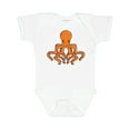 thumbnail image 1 of Inktastic Orange Octopus Boys or Girls Baby Bodysuit, 1 of 5