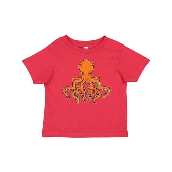 Inktastic Orange Octopus Boys or Girls Baby T-Shirt