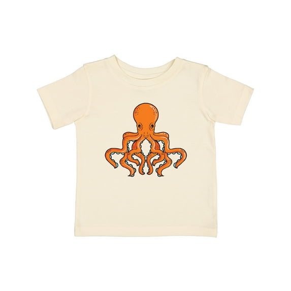 Inktastic Orange Octopus Boys or Girls Baby T-Shirt