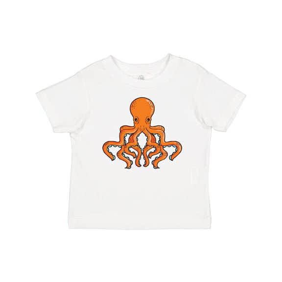 Inktastic Orange Octopus Boys or Girls Baby T-Shirt