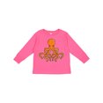 thumbnail image 1 of Inktastic Orange Octopus Boys or Girls Long Sleeve Toddler T-Shirt, 1 of 5