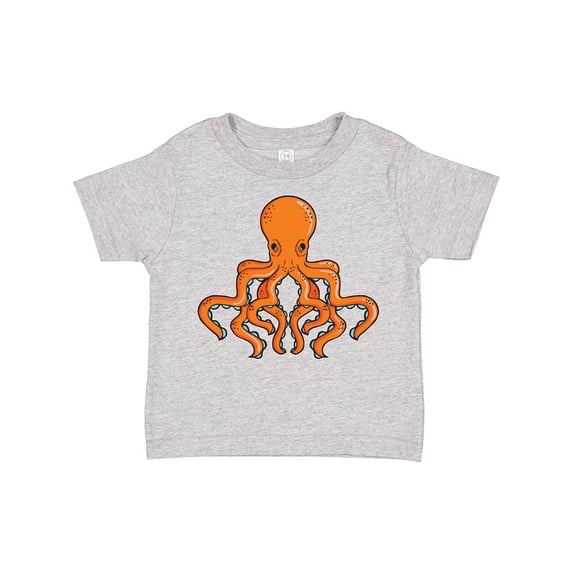 Inktastic Orange Octopus Boys or Girls Toddler T-Shirt