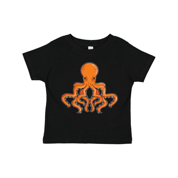 Inktastic Orange Octopus Boys or Girls Toddler T-Shirt
