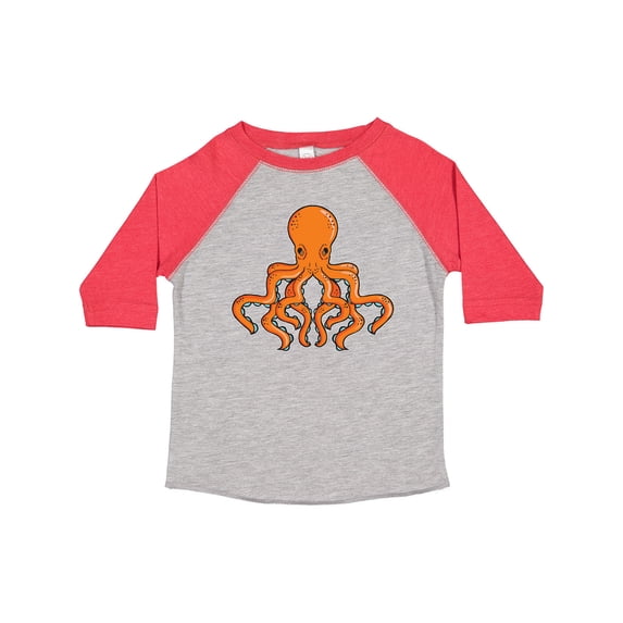 Inktastic Orange Octopus Boys or Girls Toddler T-Shirt