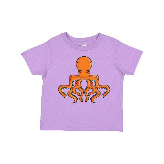 Inktastic Orange Octopus Boys or Girls Toddler T-Shirt