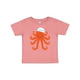 thumbnail image 1 of Inktastic Orange Octopus Cute Sea Creature Nautical Boys or Girls Baby T-Shirt, 1 of 5