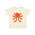 thumbnail image 1 of Inktastic Orange Octopus Cute Sea Creature Nautical Boys or Girls Toddler T-Shirt, 1 of 5