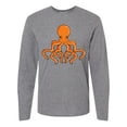 thumbnail image 1 of Inktastic Orange Octopus Long Sleeve T-Shirt, 1 of 5