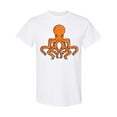 thumbnail image 1 of Inktastic Orange Octopus T-Shirt, 1 of 5