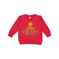 thumbnail image 1 of Inktastic Orange Octopus Toddler Sweatshirt, 1 of 4