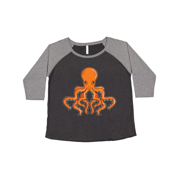 Inktastic Orange Octopus Women's Plus Size T-Shirt