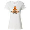 thumbnail image 1 of Inktastic Orange Octopus Women's T-Shirt, 1 of 5