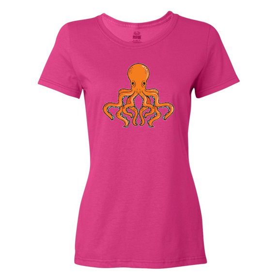 Inktastic Orange Octopus Women's T-Shirt