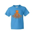 thumbnail image 1 of Inktastic Orange Octopus Youth T-Shirt, 1 of 5