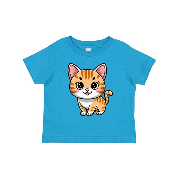 Inktastic Orange Tabby Cat Kitty Boys or Girls Toddler T-Shirt