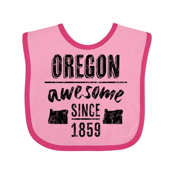 Inktastic Oregon Awesome Since 1859 Boys or Girls Baby Bib
