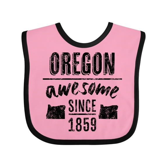 Inktastic Oregon Awesome Since 1859 Boys or Girls Baby Bib
