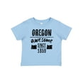 thumbnail image 1 of Inktastic Oregon Awesome Since 1859 Boys or Girls Baby T-Shirt, 1 of 5