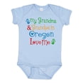 thumbnail image 1 of Inktastic Oregon My Grandma and Grandpa Love Me Boys or Girls Baby Bodysuit, 1 of 5