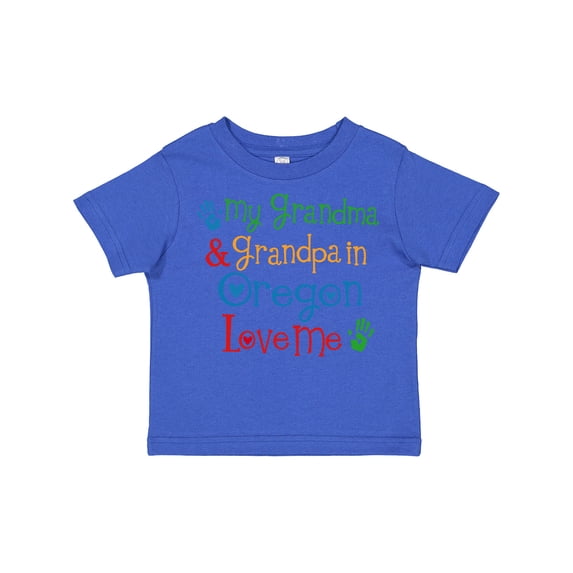 Inktastic Oregon My Grandma and Grandpa Love Me Boys or Girls Toddler T-Shirt