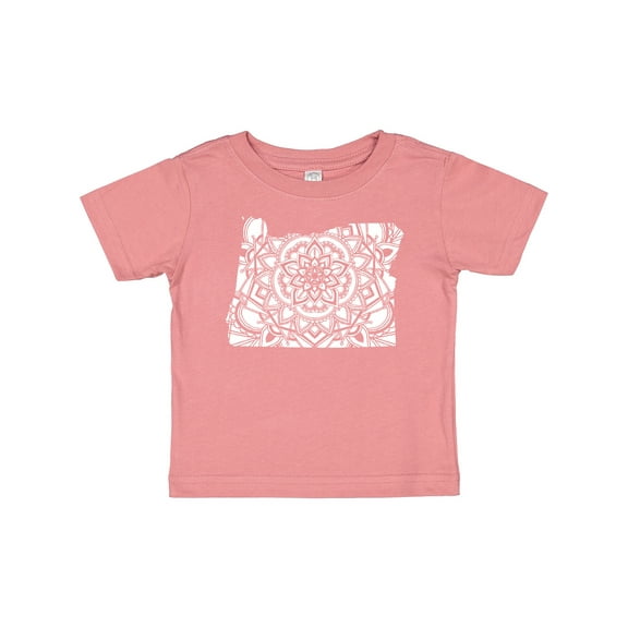 Inktastic Oregon Silhouette Mandala Boys or Girls Baby T-Shirt
